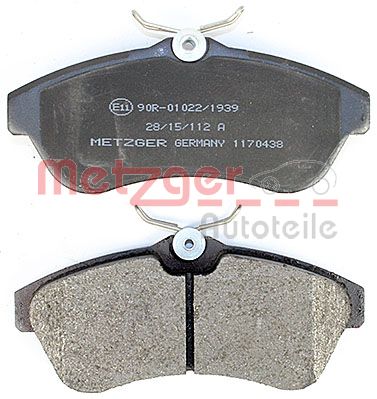 METZGER 1170438 Bremsbelagsatz, Scheibenbremse